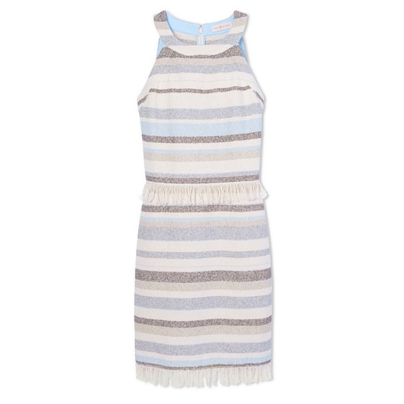Tory Burch Dresses & Skirts - Tory Tory Burch EUC Striped Jane Sleeveless Halter
Sheath Mini Dress sz 6